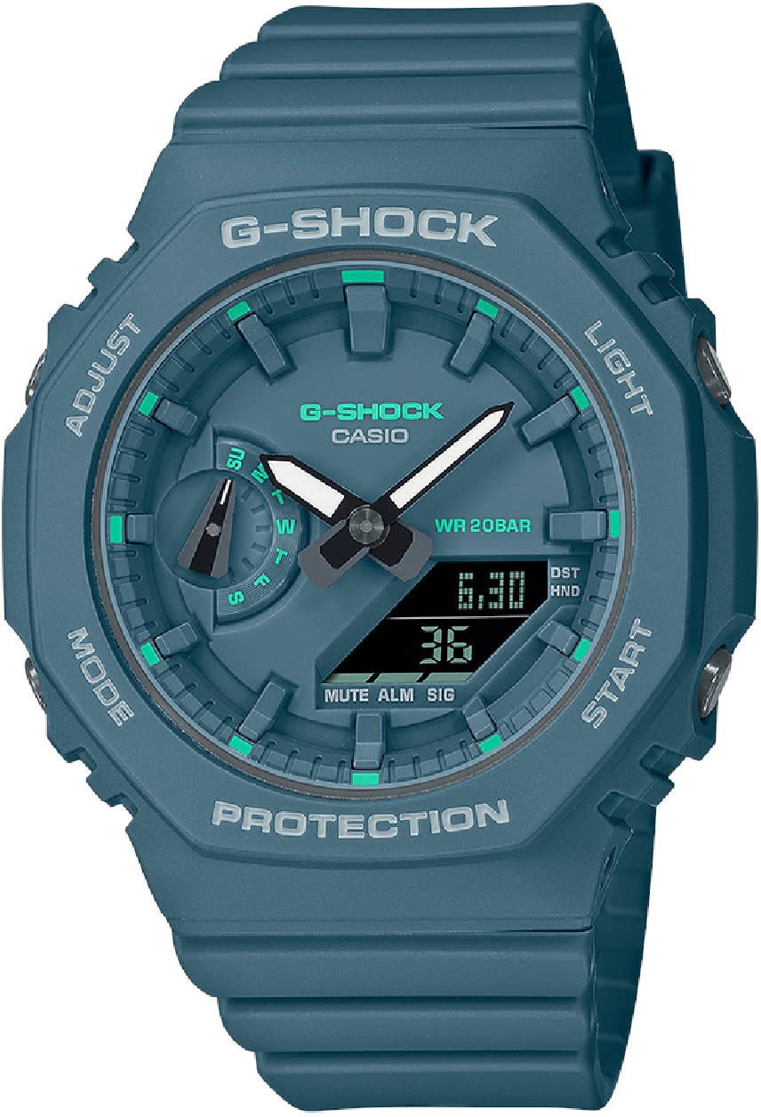 G-Shock G-Shock Horloge GMA-S2100GA-3AER Analoog Digitaal Groen Petrol Divers