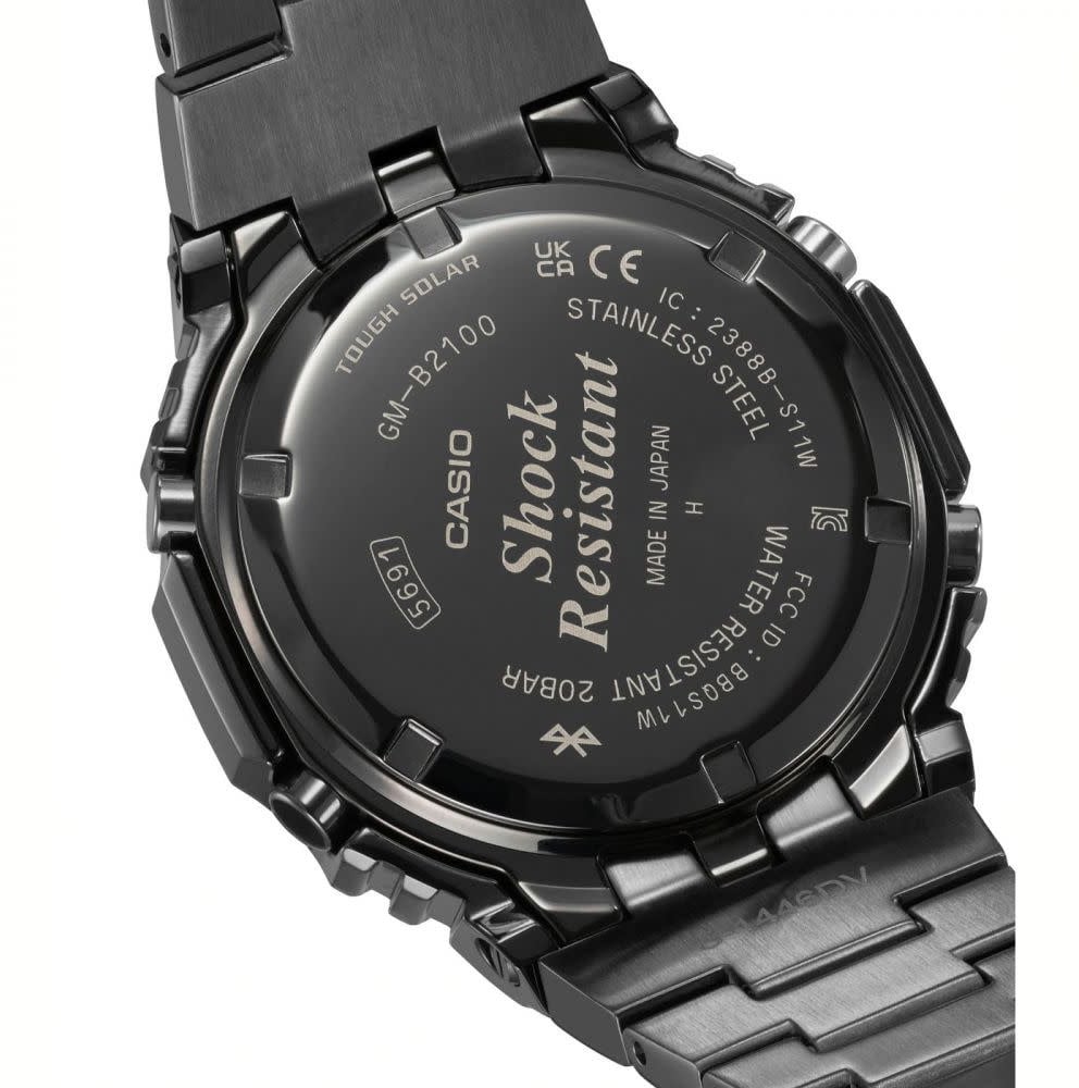 G-Shock G Shock Horloge GM-B2100BD-1AER Digitaal Analoog met Gun Metal Donkergrijs