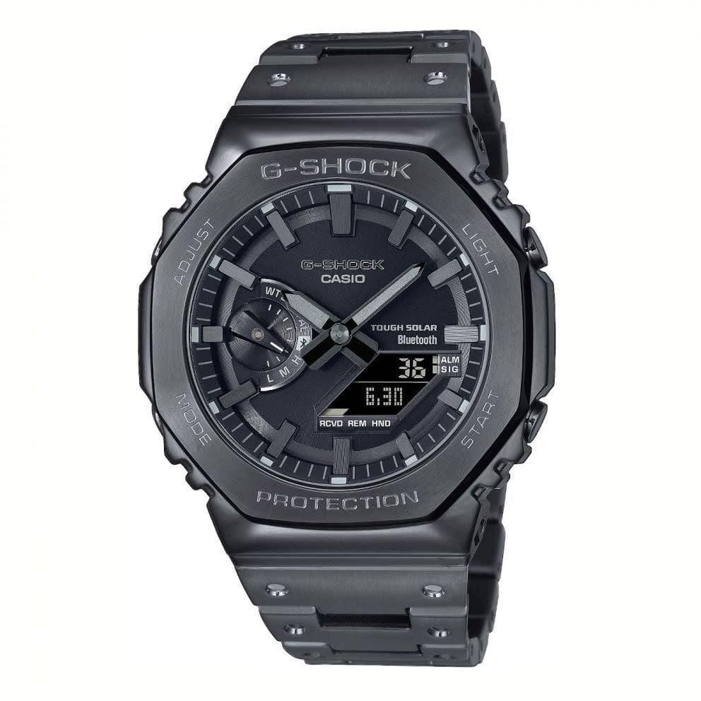 G-Shock G Shock Horloge GM-B2100BD-1AER Digitaal Analoog met Gun Metal Donkergrijs
