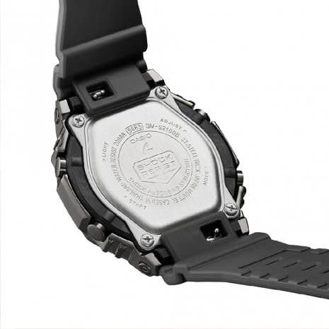 G-Shock G-Shock GM-S2100B-8AER horloge anadigi unisex met metalen kast in gun metal met kunststof band Donkergrijs