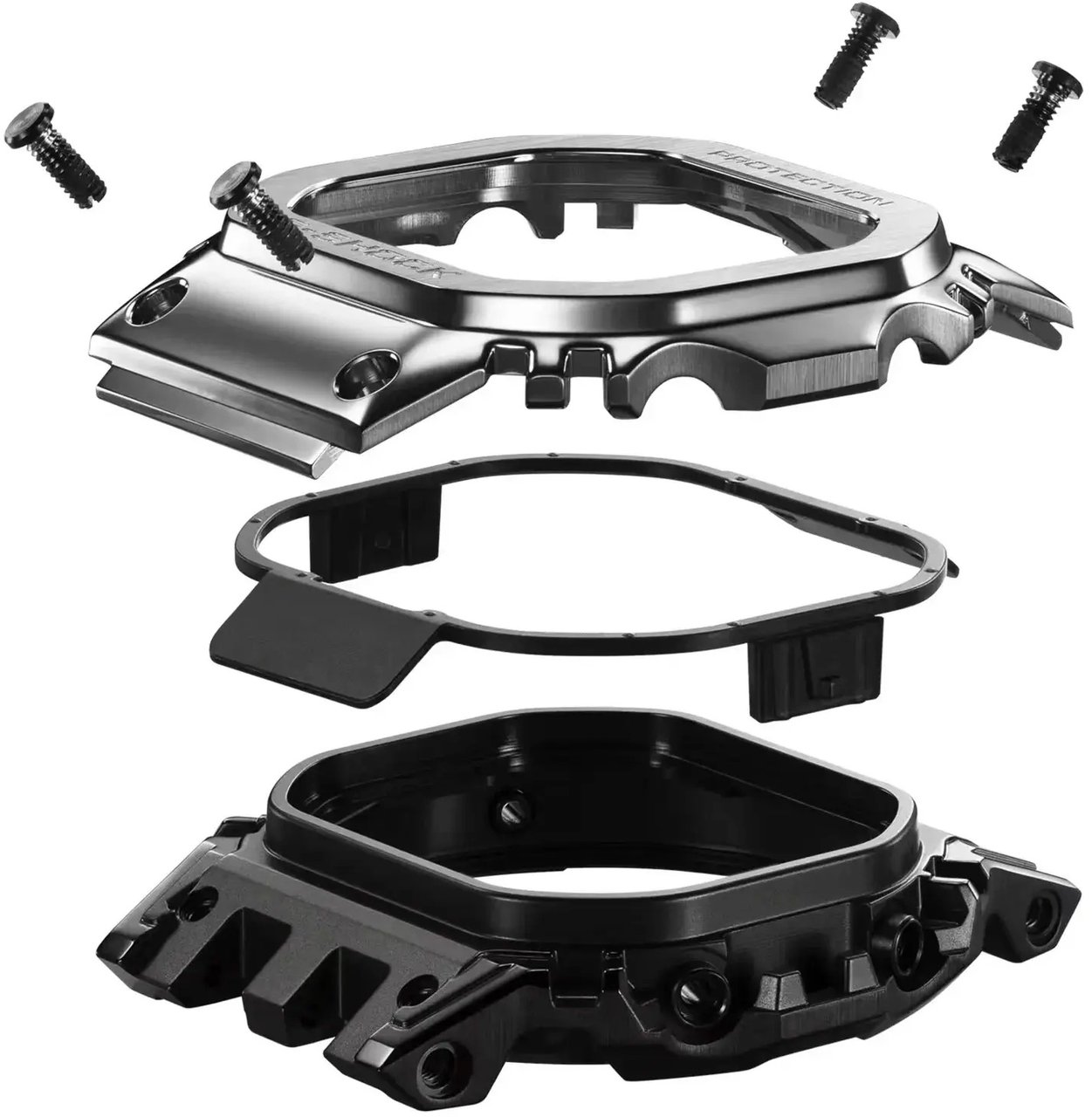 G-Shock G-Shock Horloge GMW-BZ5000BD-1ER 5000 Serie Full Metal met Zwarte Coating Digitaal Zwart