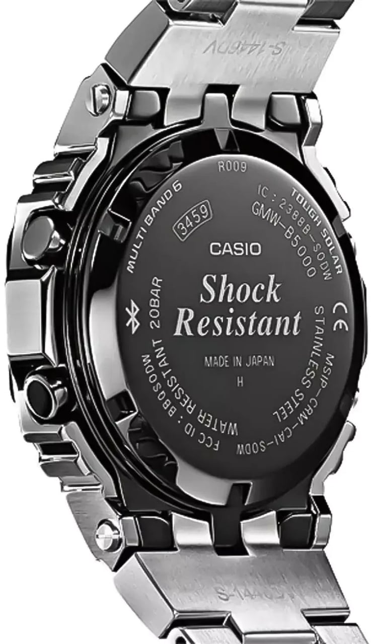G-Shock G Shock Horloge GMW-BZ5000D-1ER 5000 Serie Full Metal 200m Waterdicht Digitaal Zilver