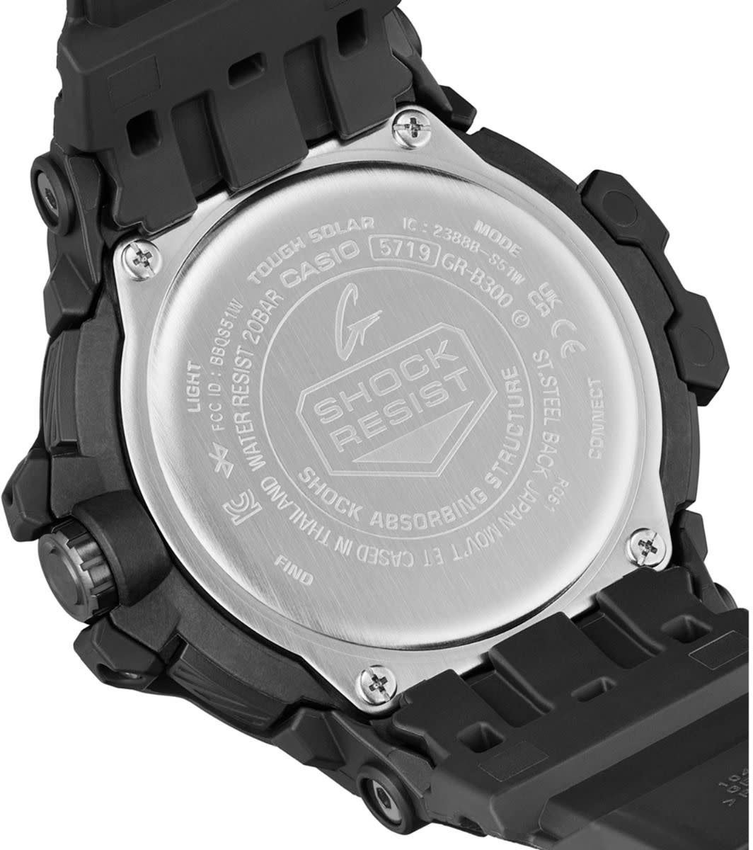 G-Shock G Shock Horloge GR-B300EC-1AER Solar Analoog Zwart Zwart