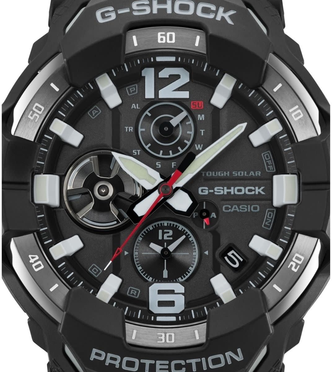 G-Shock G Shock Horloge GR-B300EC-1AER Solar Analoog Zwart Zwart