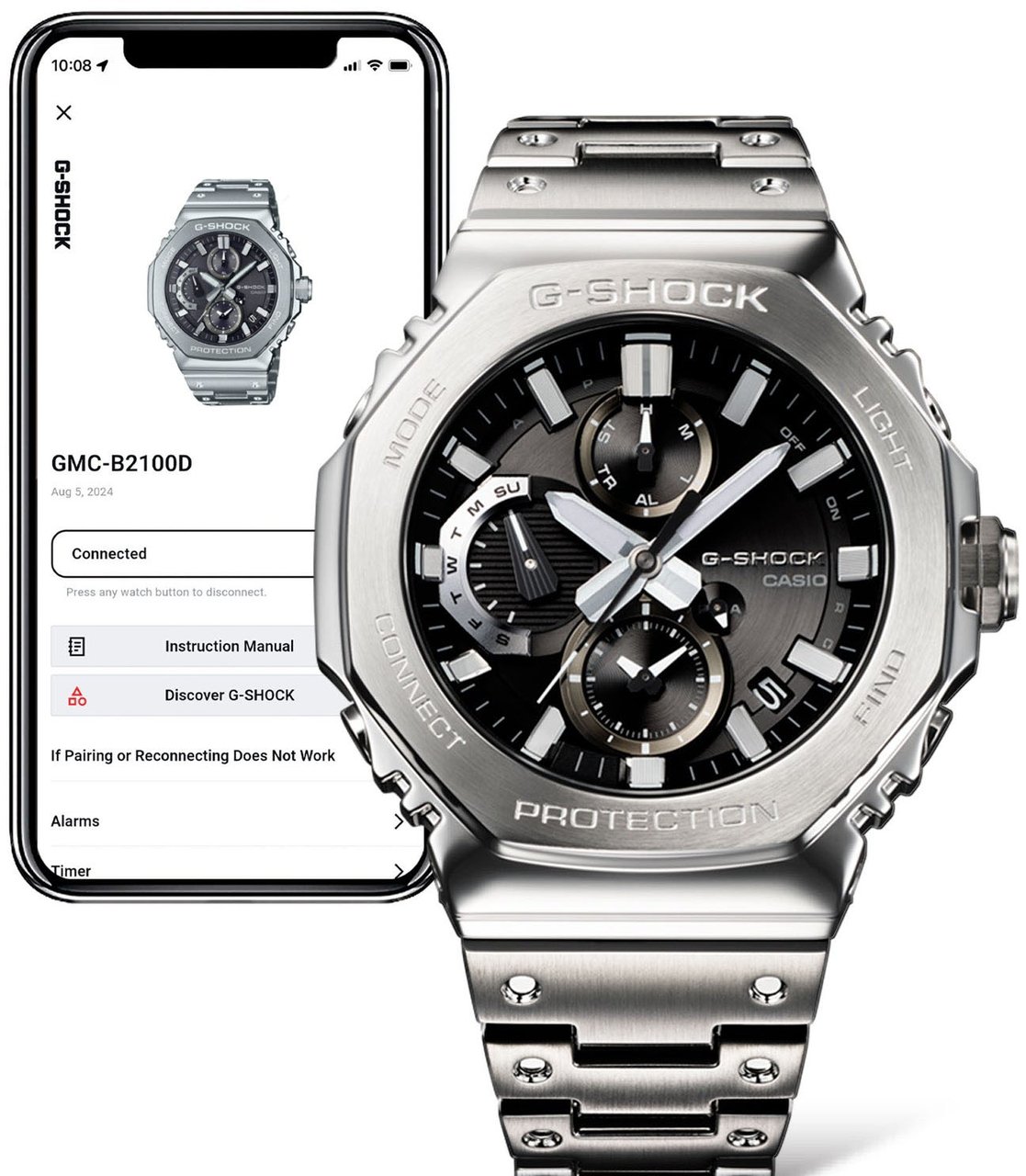 G-Shock - Horloge - Zwart Zilver