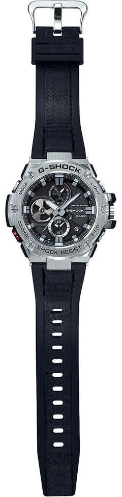 G-Shock Casio G-Shock GST-B100-1AER Staal Analoog Solar 200m Waterdicht Zwart