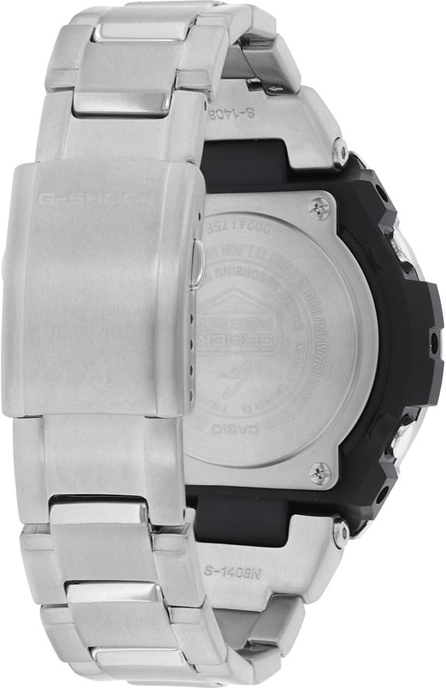 G-Shock CASIO G-Shock GST-B100D-1AER Horloge Staal Chrono Solar Zilver