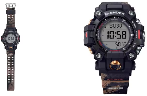 G-Shock Casio G Shock Horloge GW-9500TLC-1ER Mud Man Land Cruiser Toyota Digitaal Limited Edition Divers