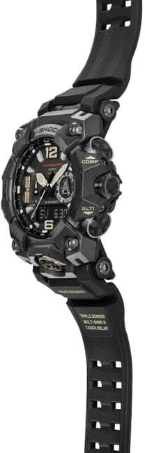 G-Shock Casio G-Shock GWG-B1000-1AER Mudmaster Solar Radio Controlled Carbon Core Guard met Zwarte Horlogeband 50mm Zwart