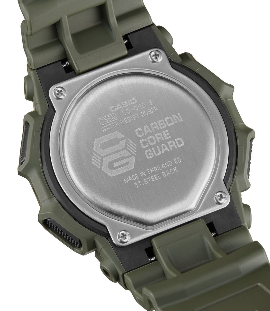 G-Shock Casio G Shock Horloge GD-010-3ER Digitaal Groen 200m Waterdicht Donkergroen