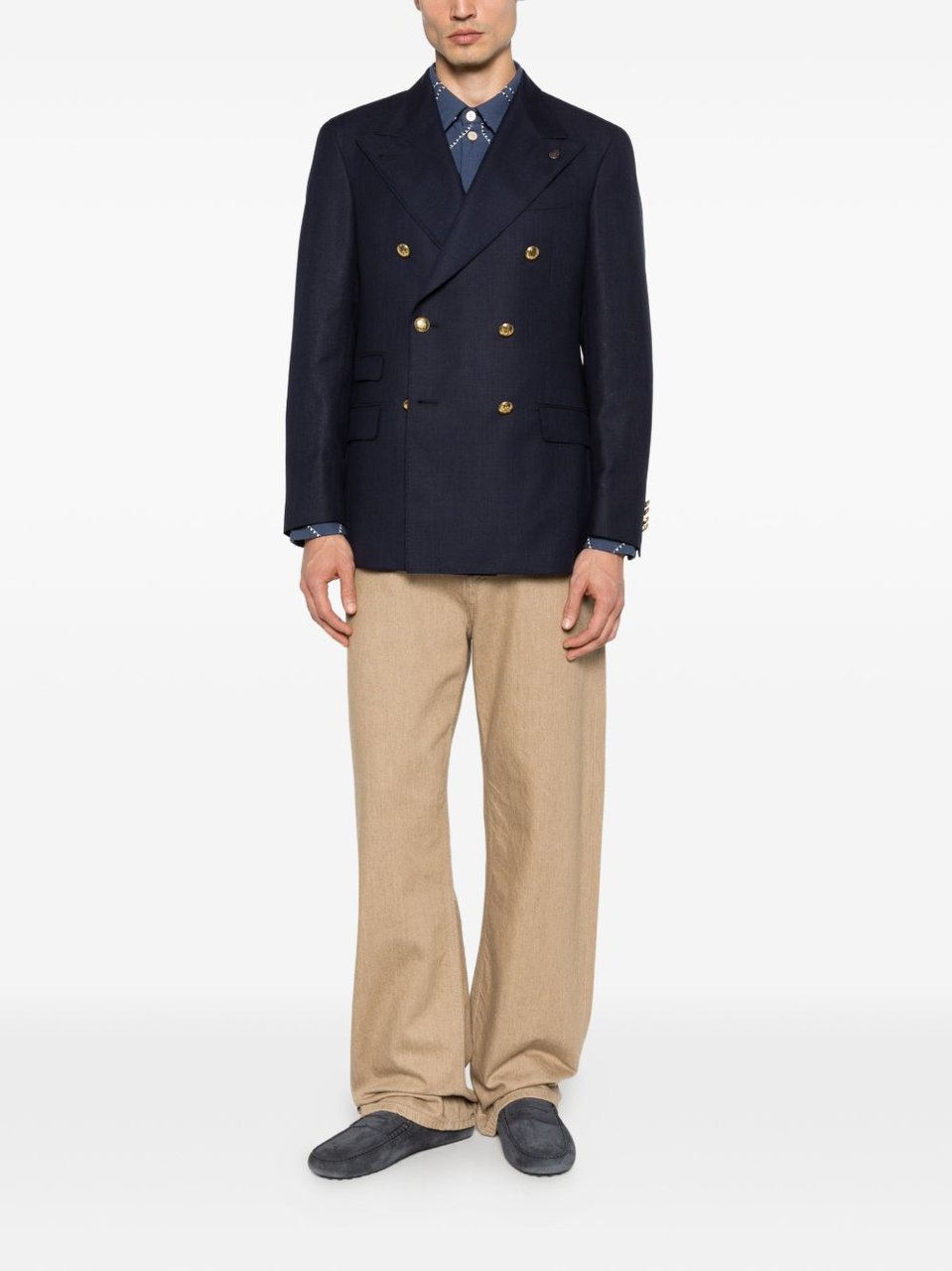 Gabriele Pasini Tailored Wide Lapels Double-Breasted Blazer Zwart