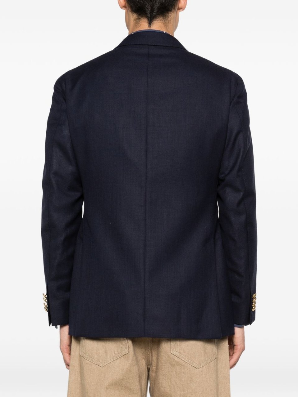 Gabriele Pasini Tailored Wide Lapels Double-Breasted Blazer Zwart