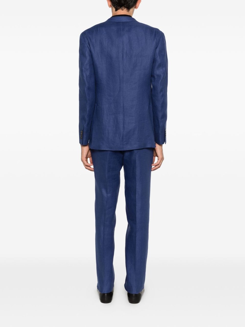 Gabriele Pasini Structured Blazer Flap Pockets Suit Blauw