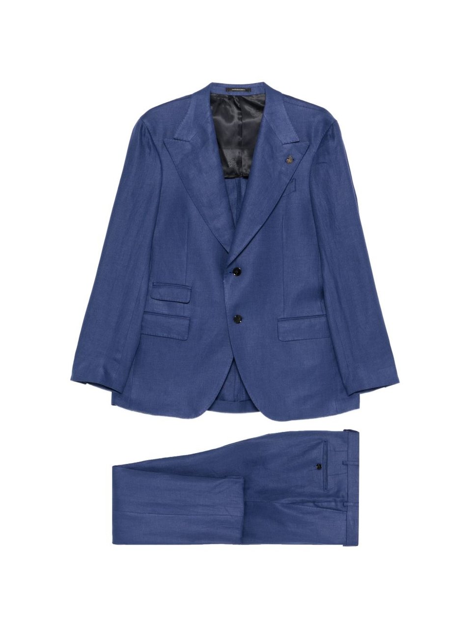 Gabriele Pasini Structured Blazer Flap Pockets Suit Blauw