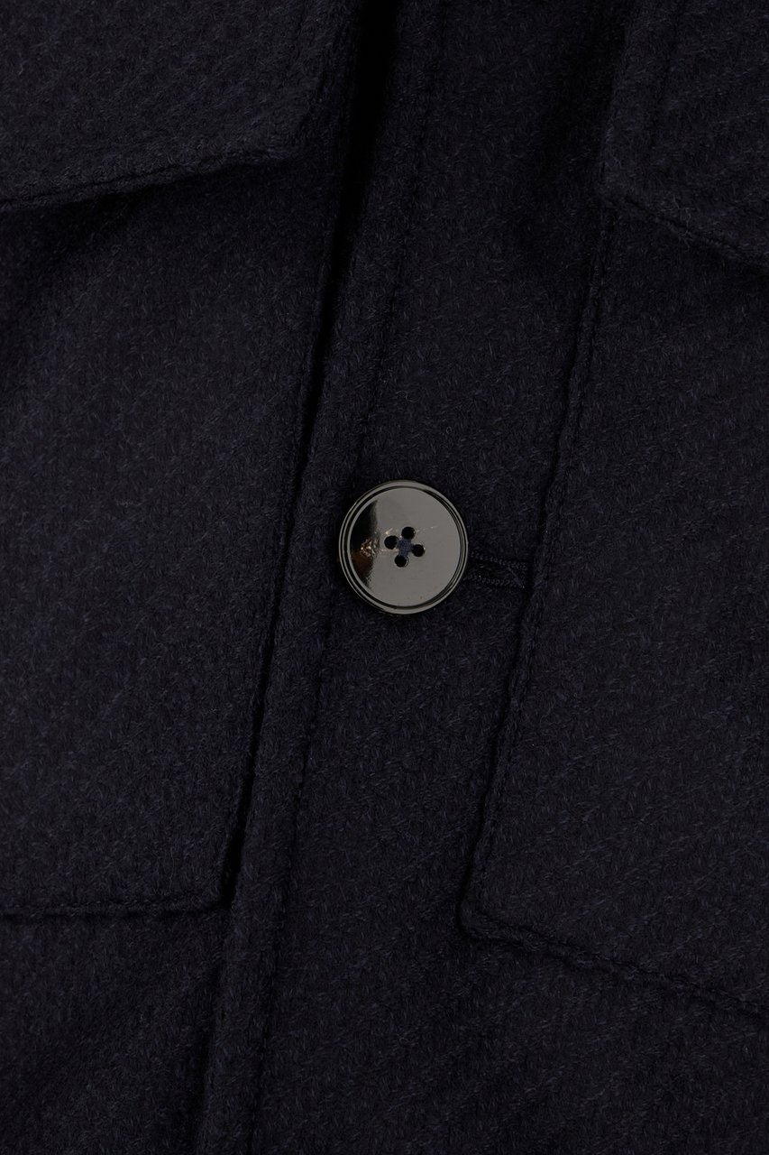 Gabriele Pasini Gabriele Pasini Midnight blue wool blend jacket Blauw