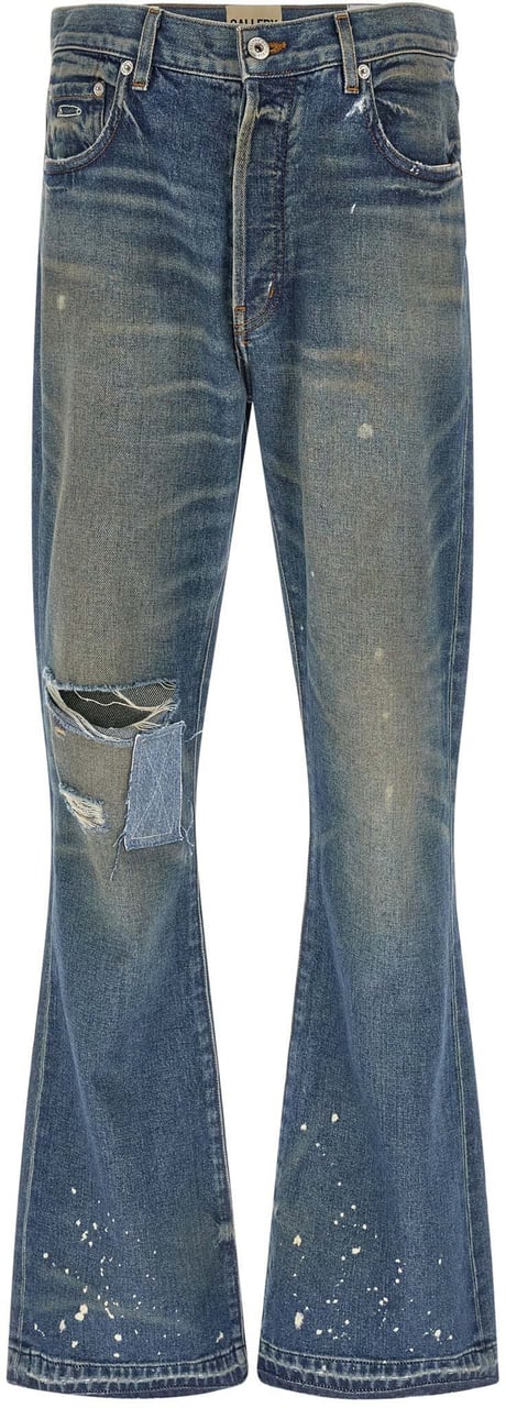 GALLERY DEPT GALLERY DEPT. Blue Cotton Flared Jeans Blauw