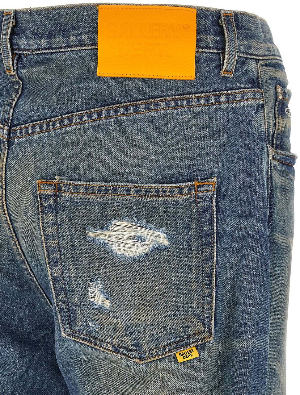 GALLERY DEPT GALLERY DEPT. Blue Cotton Flared Jeans Blauw