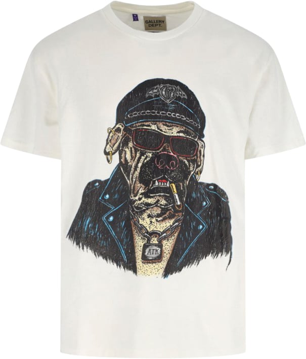 GALLERY DEPT Classic White T-Shirt With Minimalist Design Wit