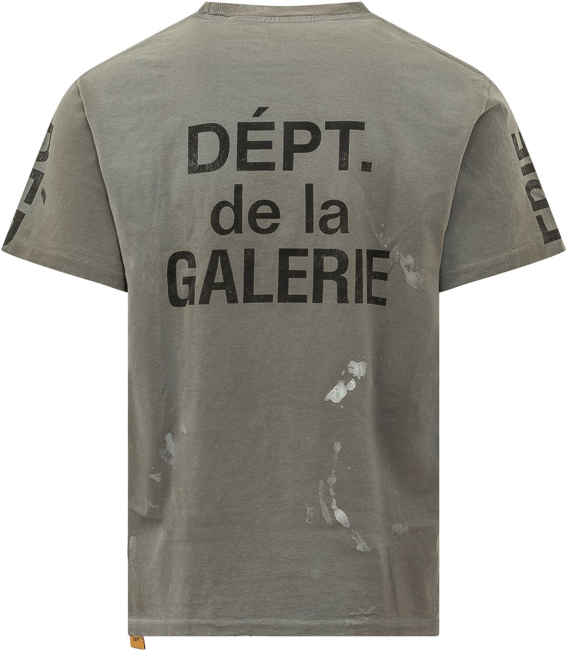 GALLERY DEPT T-shirt con Effetto Paint Donkergroen
