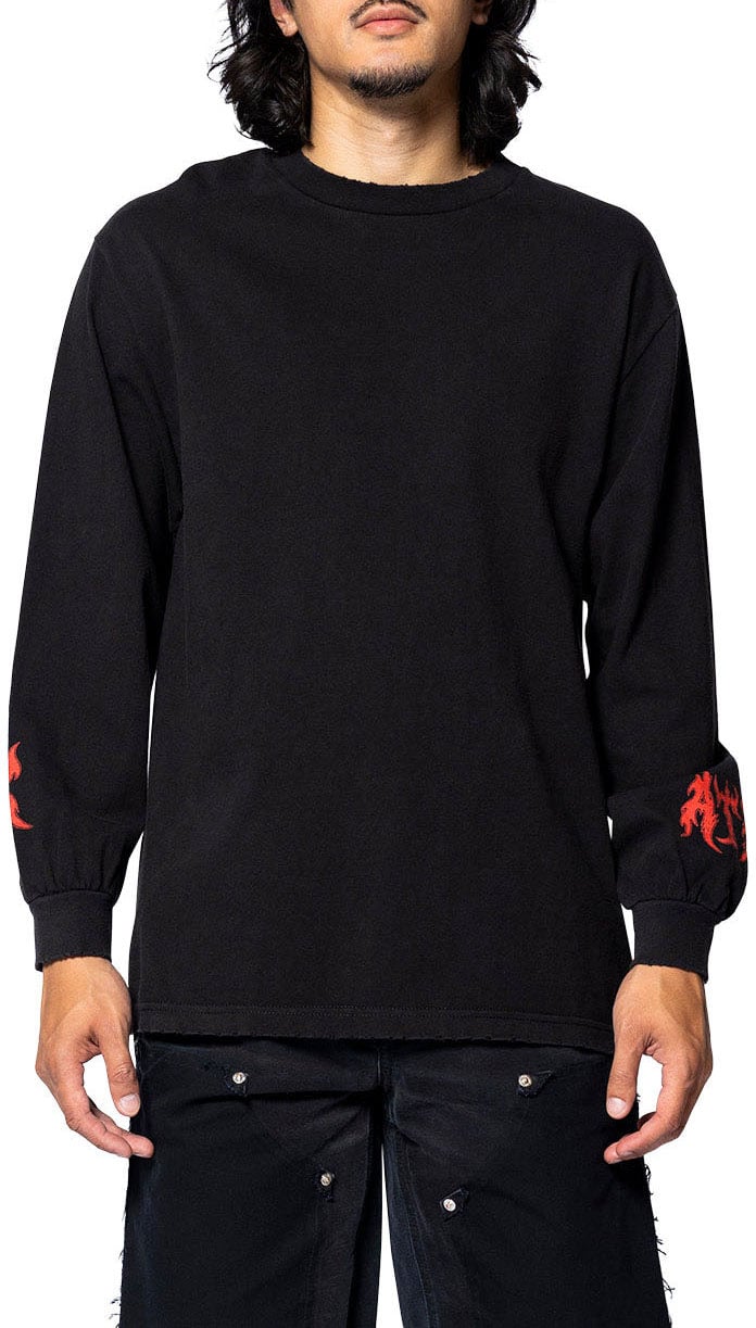 GALLERY DEPT CERTIFIED L/S CLEAN BLACK Zwart