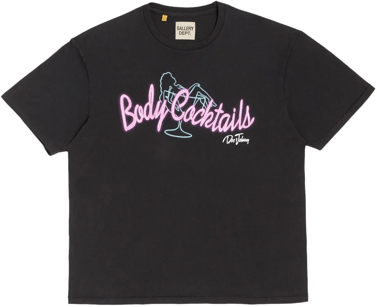GALLERY DEPT Gallery Dept. Body Cocktails T-shirt (Zwart) Zwart