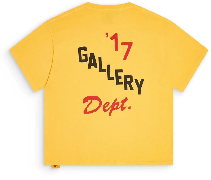 GALLERY DEPT Gallery Dept. Boxing Merch Tee 'Goud Geel' Geel