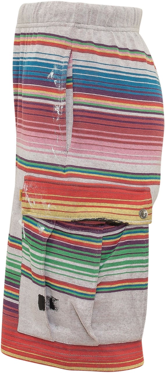 GALLERY DEPT Shorts con Tasche Laterali e Motivo a Righe Divers