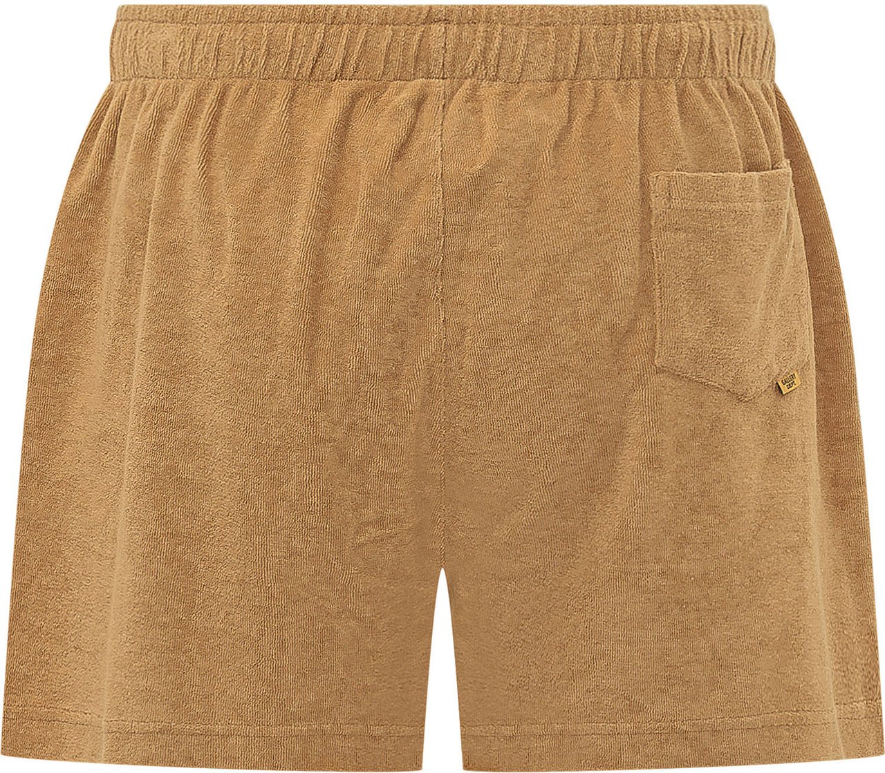 GALLERY DEPT Shorts in Spugna con Logo Frontale Beige