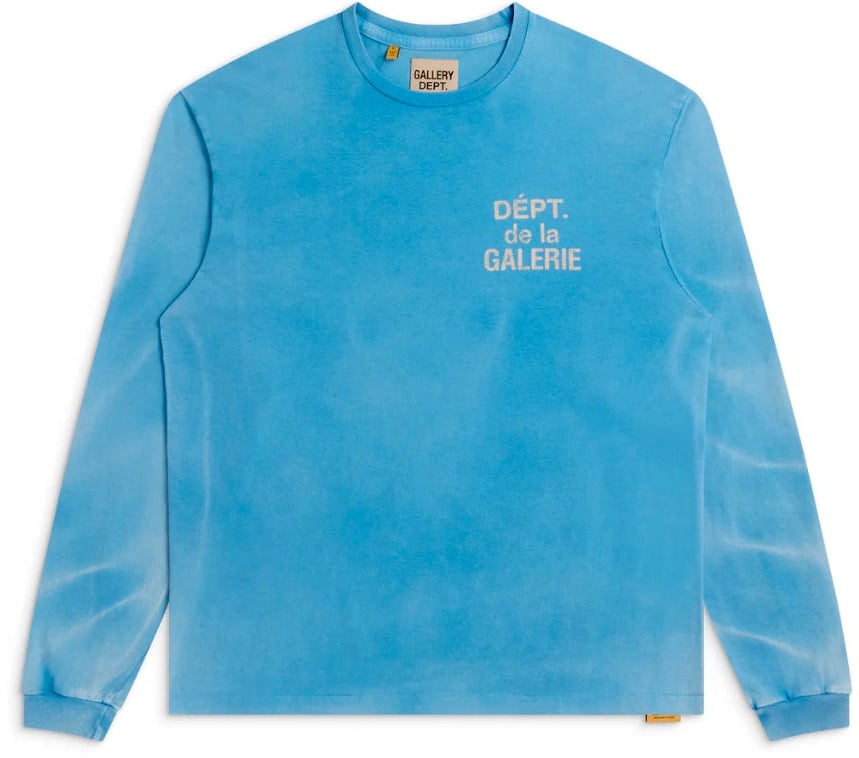 GALLERY DEPT Gallery Dept. French Longsleeve 'Cyan' (Vintage Washing) Cyaan