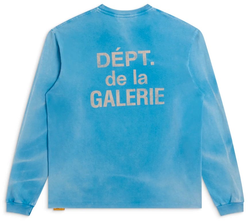 GALLERY DEPT Gallery Dept. French Longsleeve 'Cyan' (Vintage Washing) Cyaan
