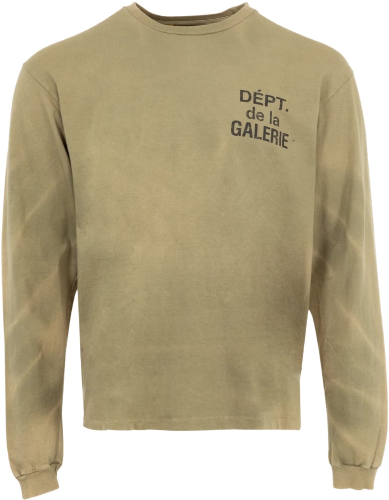 GALLERY DEPT Gallery Dept. French Longsleeve 'Olive' (Vintage Washing) Donkergroen