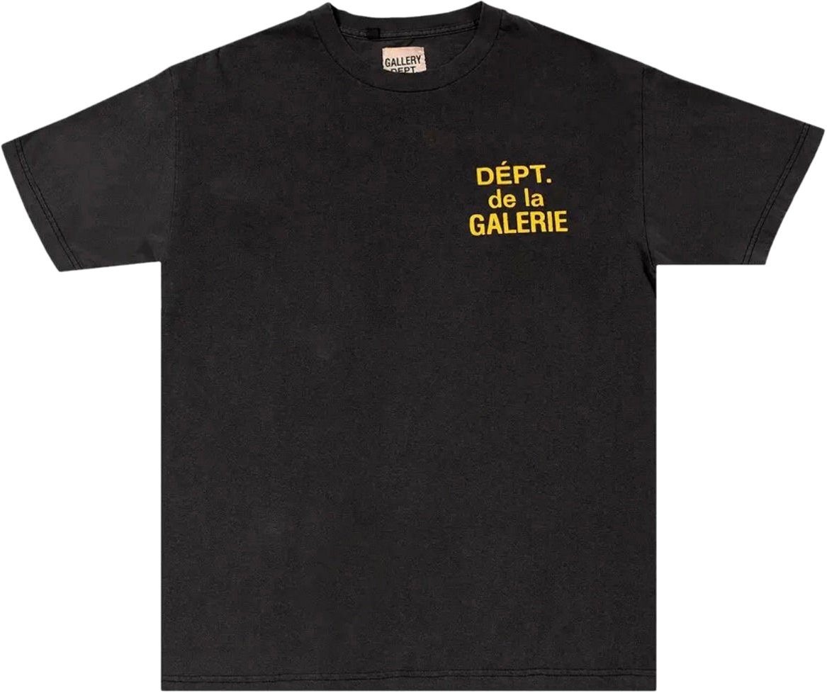 GALLERY DEPT Gallery Dept. French Tee 'Washed Black' Zwart