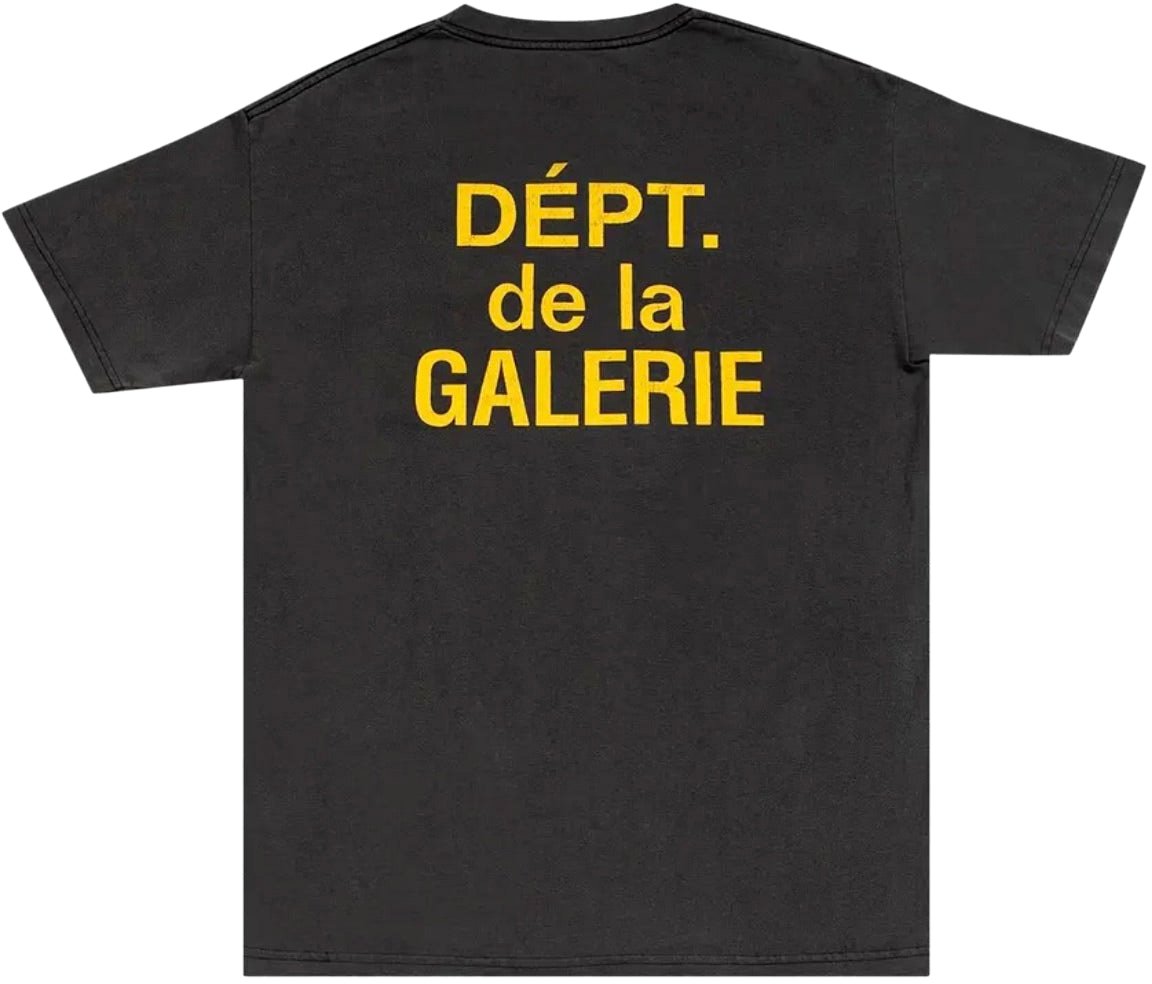 GALLERY DEPT Gallery Dept. French Tee 'Washed Black' Zwart