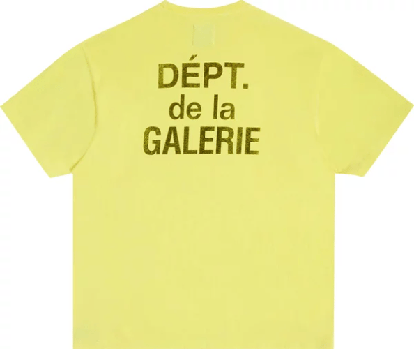 GALLERY DEPT Gallery Dept. French Tee (Flo Yellow) Geel