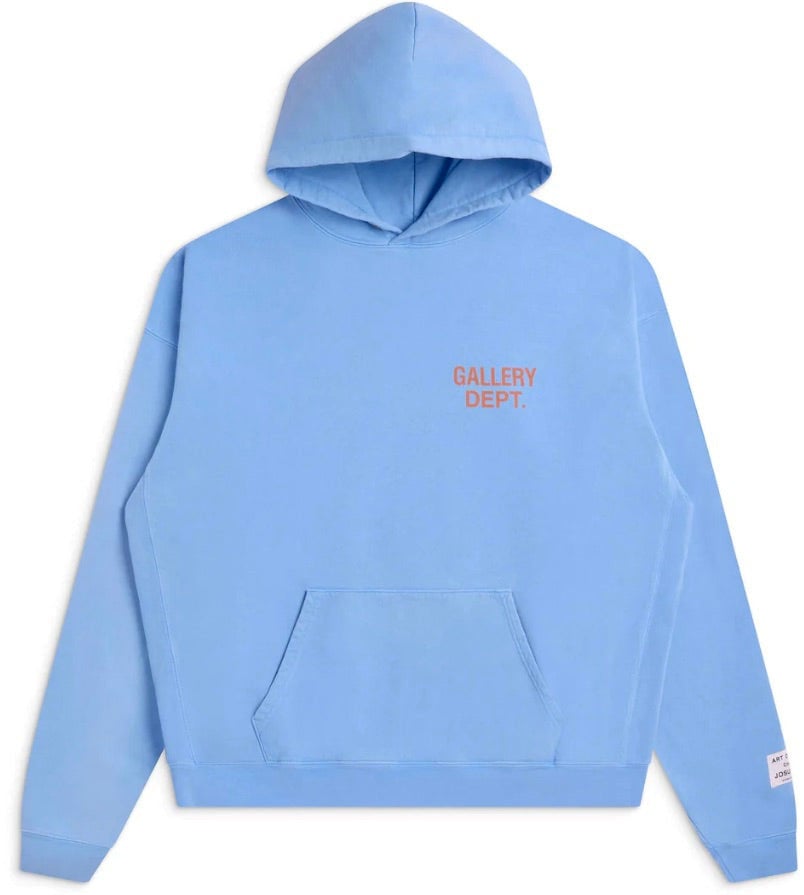 GALLERY DEPT Gallery Dept. 90'S GD Logo Hoodie 'Baby Blue' Blauw