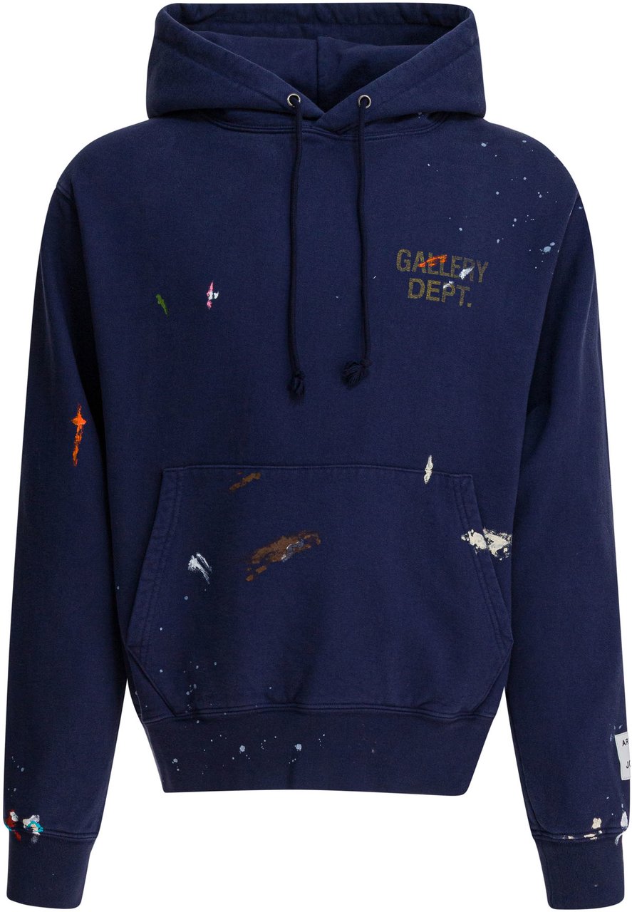 GALLERY DEPT GD PAINT LOGO HOODIE Blauw