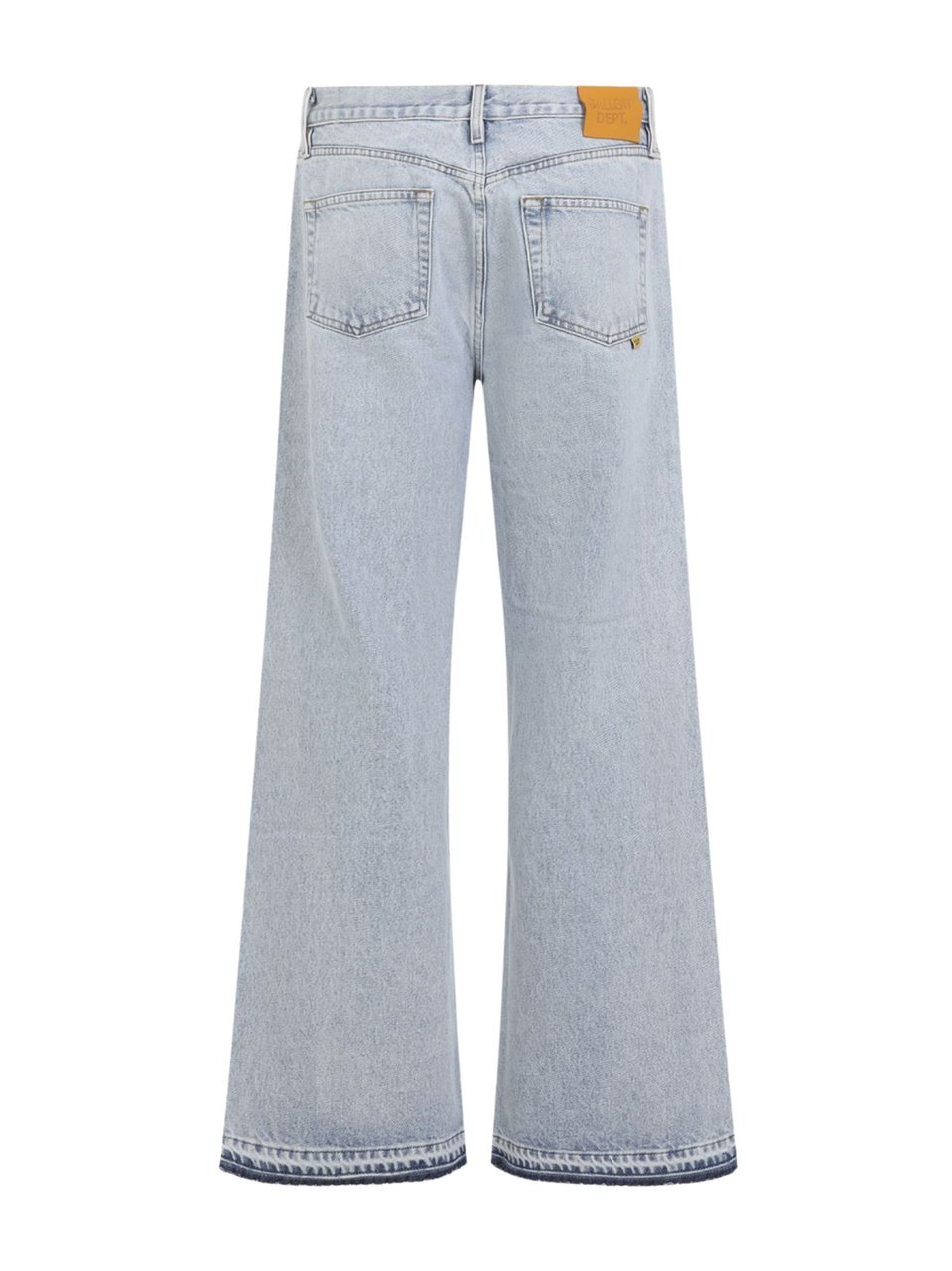 GALLERY DEPT Wide-Leg Light Blue Jeans with Classic Five-Pocket Design Wit