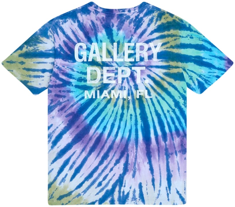 GALLERY DEPT Gallery Dept. Miami Souvenir Tee 'Marina Tie-Dye' Wit