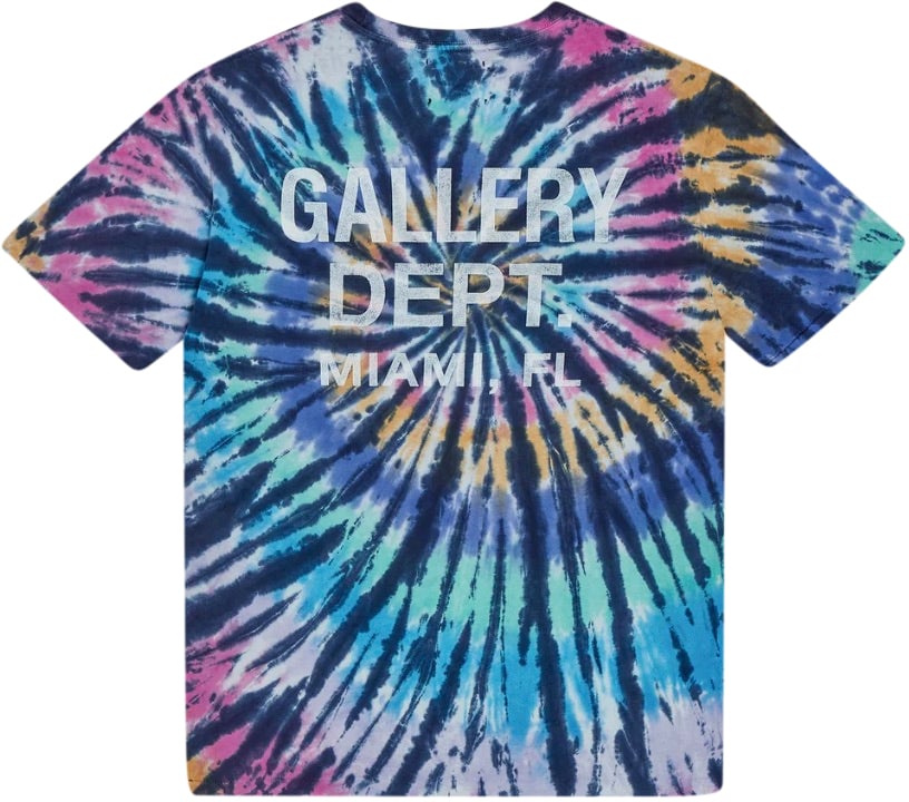 GALLERY DEPT Gallery Dept. Miami Souvenir Tee 'Tropical Tie-Dye' Wit
