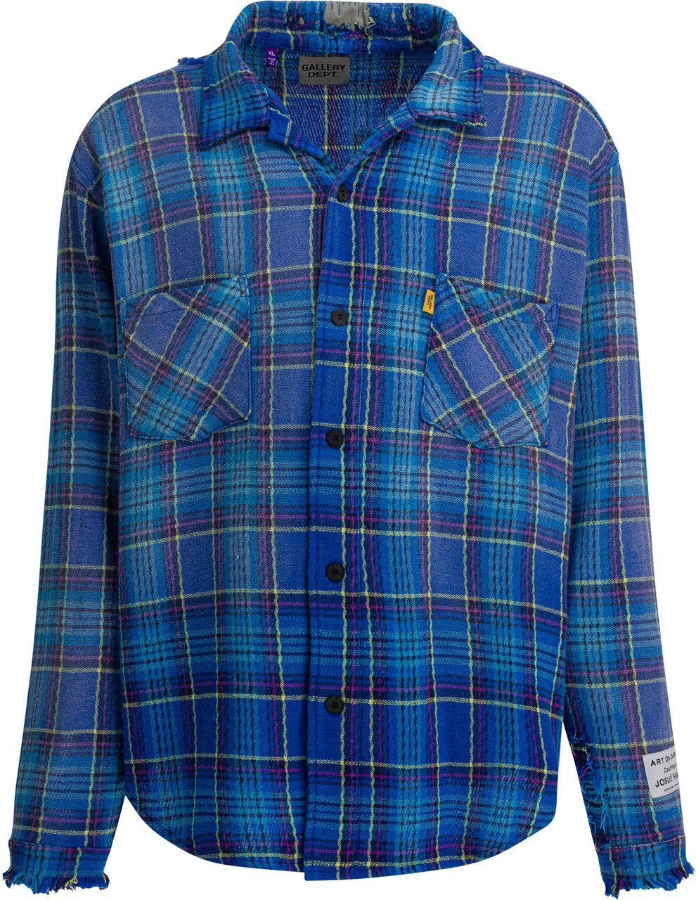 GALLERY DEPT "Marley Flannel" Shirt Blauw