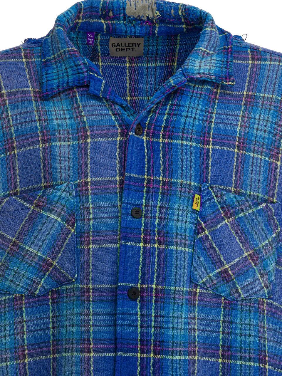 GALLERY DEPT "Marley Flannel" Shirt Blauw