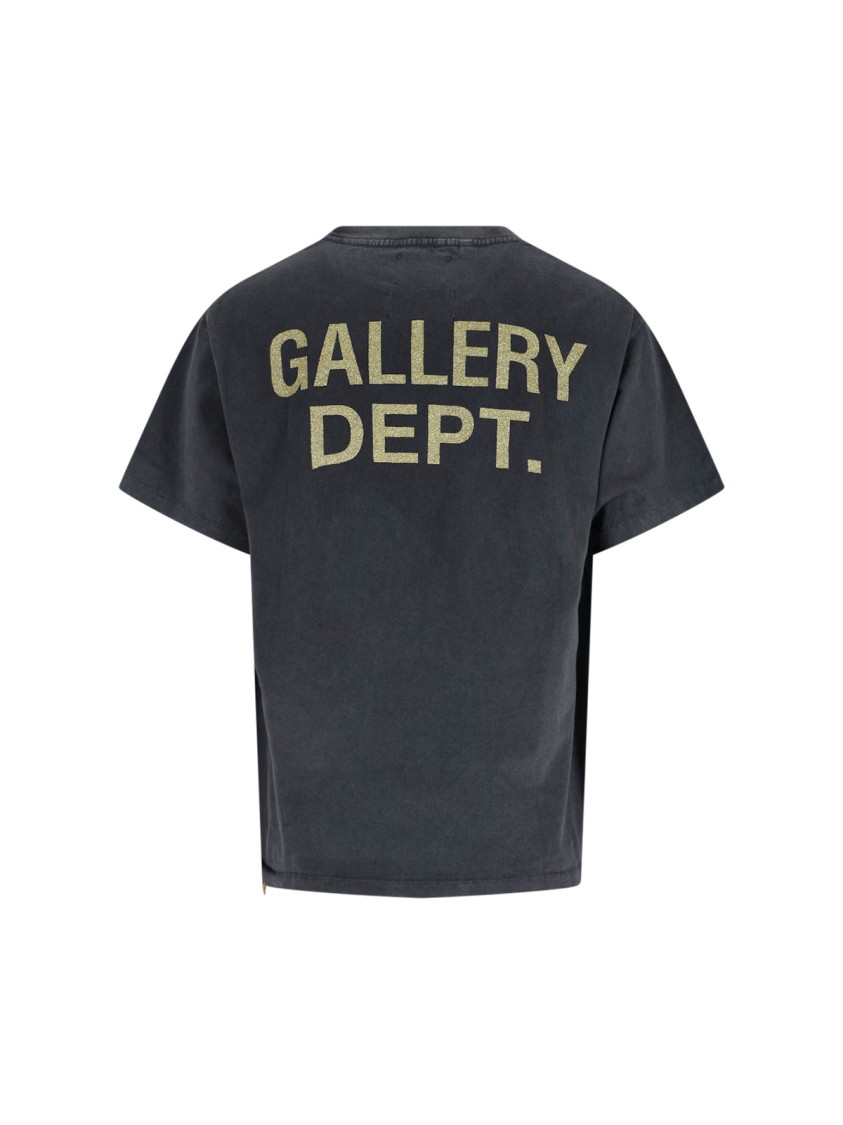 GALLERY DEPT Classic Black T-Shirt With Timeless Design Zwart