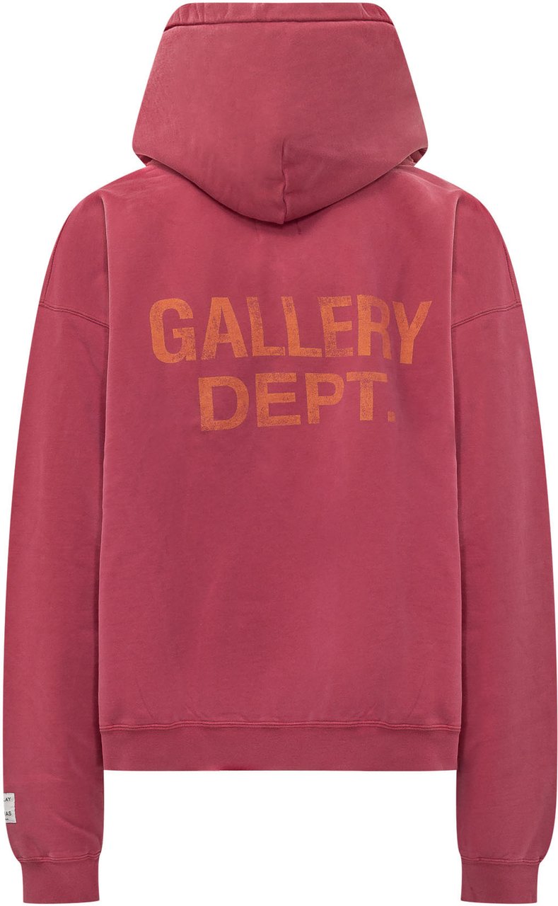GALLERY DEPT Felpa con Cappuccio e Logo Roze