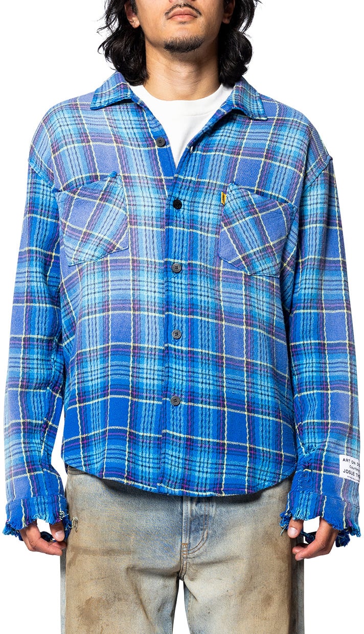 GALLERY DEPT MARLEY FLANNEL BLUE MULTI Blauw