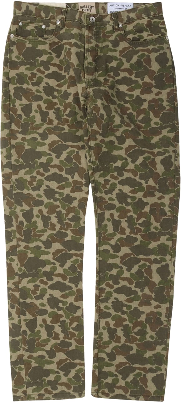 GALLERY DEPT Gallery Dept. Road Camo Jeans Divers