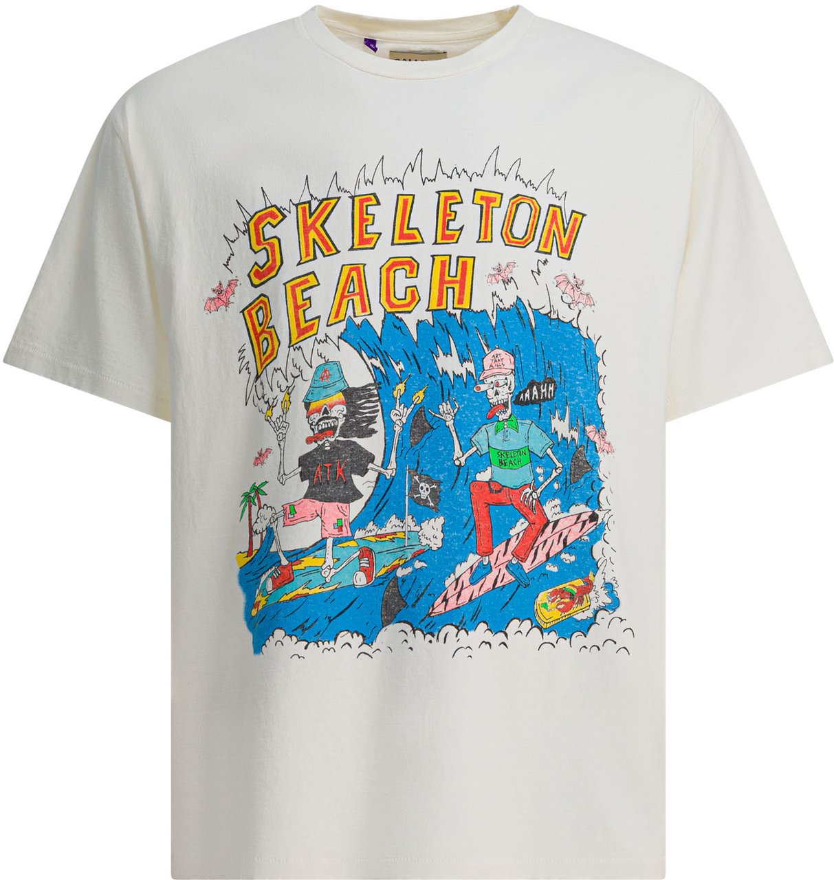 GALLERY DEPT "Skeleton Beach Surf" T-shirt Wit