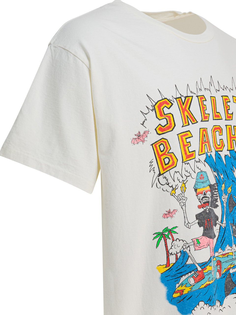 GALLERY DEPT "Skeleton Beach Surf" T-shirt Wit