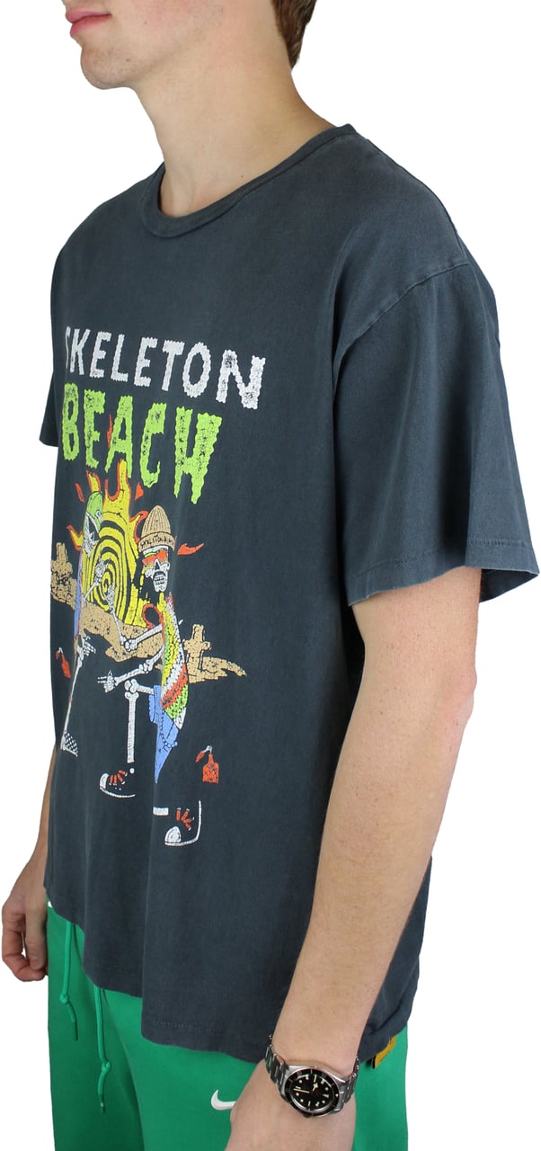 GALLERY DEPT Galerij Dept. Skeleton Beach T-shirt 'Vintage Grey' Grijs