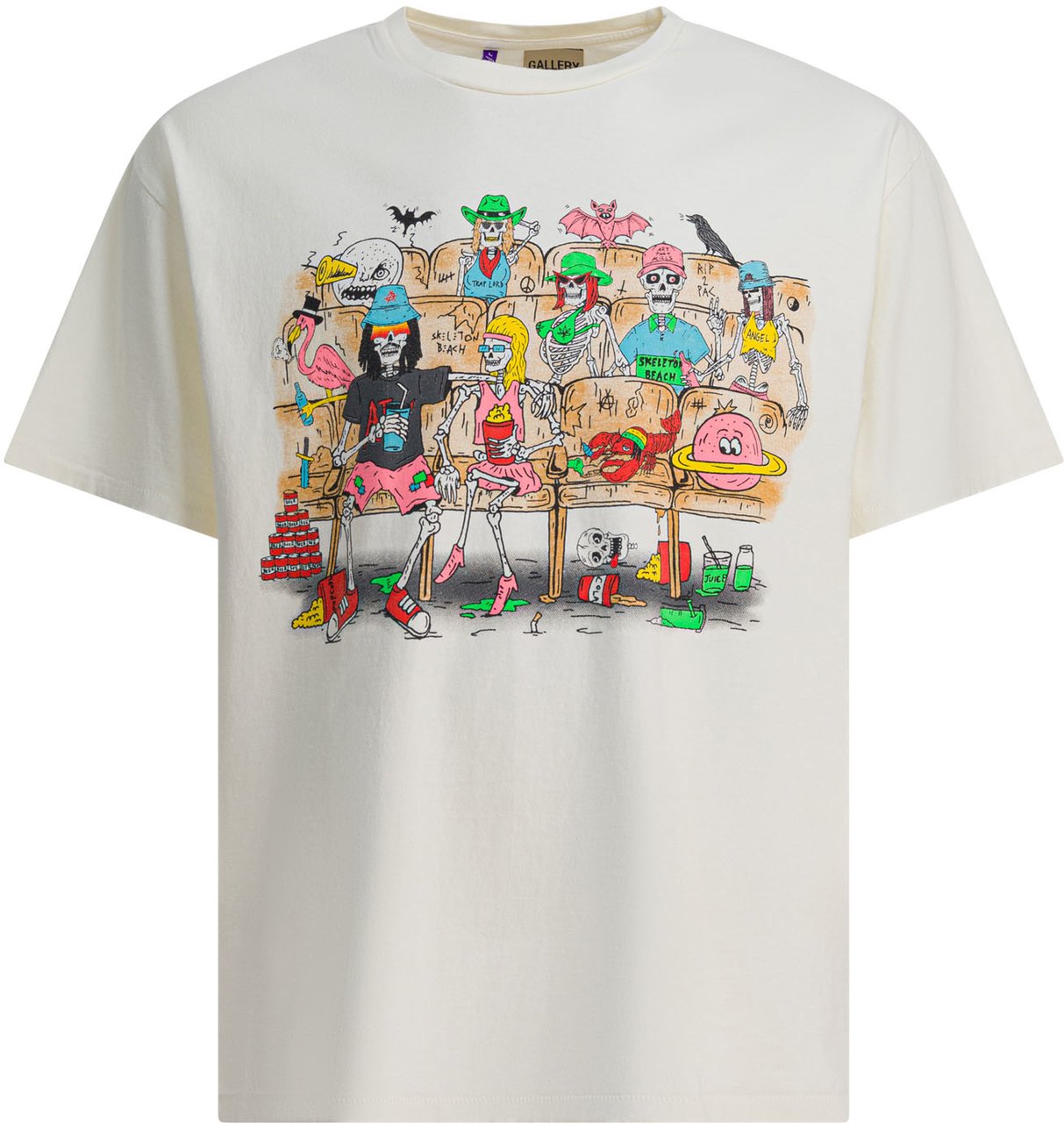 GALLERY DEPT "Skeleton Beach Theater Tee" T-shirt Wit