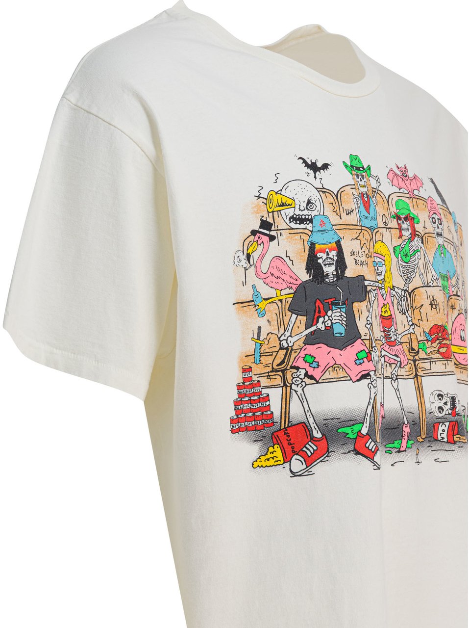 GALLERY DEPT "Skeleton Beach Theater Tee" T-shirt Wit